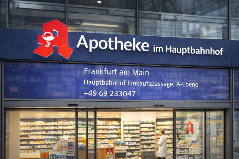 Apotheke im Hauptbahnhof Frankfurt A-Ebene